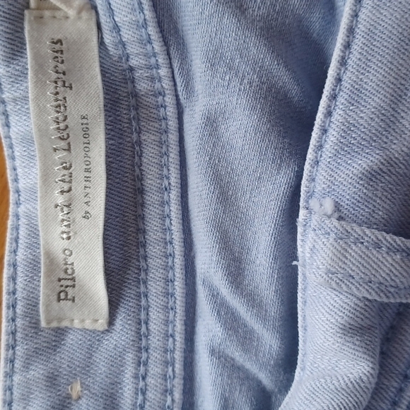 𝅺anthropologie Pilco and the Letterpress lightwash slim straight Size 27 jeans. - Picture 6 of 13